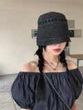 [1+1] Wako Summer Straw Bucket Hat