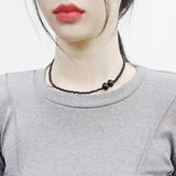 Torrell Onyx Ribbon Necklace