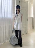 Kiron Half Zip Up Nylon Balloon String Sleeveless One Piece