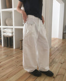 Crumb Washing Pocket Balloon Wide Pants