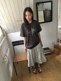 [unisex] Yuhika Star Patch Over Short Sleeve Tee