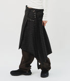 (W) Rier Checked Wool Skirt