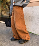 Cellon corduroy wide pants