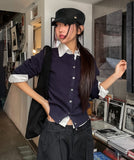 [U-BASIC/wool30%] Autumn Daily Round Cardigan