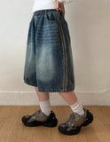 Entillo Track Denim Bermuda Pants