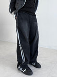 Liu Washed Maxi Black Jeans