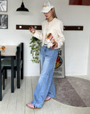 SIDE FOLD WASHING DENIM