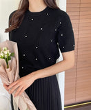 Newban Round Pearl Knit
