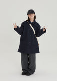 [BAONHAUS] Sennen Frill Collar Single Coat