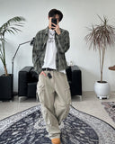 Kaan Cutting Check Shirt