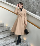 Purcell Collar Flare Wool Long Coat