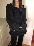 Herin Striped Frill Long-Sleeve T-Shirt