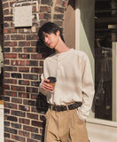 Roach Waffle Henley Neck Long Sleeve