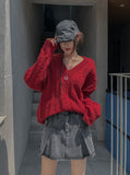Pocket pleats A-line miniskirt