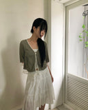 Hide Chiffon Tiered Midi Skirt