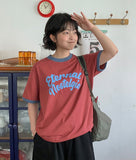[unisex] Hyop Printing Color Matching Over Short Sleeve Tee