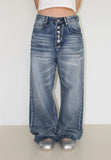 5-BUTTON WASHED DENIM