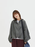[BAONHAUS] Ikuka hood wind zip-up jumper