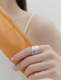 [Premium Plating] H Edition AB(M) Mass Wave Ring