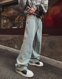 Rubit Track Wide Denim Pants