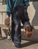 Qoo Back Painting Denim Pants