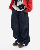 Purdue pintuck corduroy wide pants