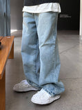 Comet Milk Wide Denim Jeans