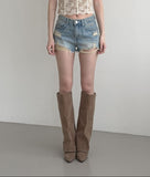 Yusu Damaged Denim Shorts