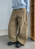 Dadin Cargo Wide Cut Cotton Pants