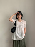 Yunoi Punching Ribbon Layered One Piece