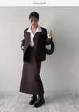 [Setup Available] Monet No Collar Overfit Tweed Jacket