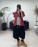 Luden Button Cargo Bermuda Pants