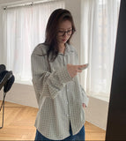 [unisex] Shirumi Check Long Sleeve Shirt