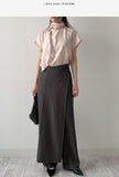Scone Unbalanced Wrap Wide Slacks