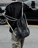 Rip denim pants bag