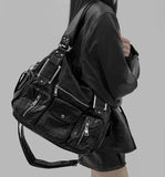 Keollo Pocket Leather Shoulder Bag