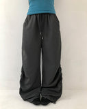 Meloteen Side Shirred Nylon Pants