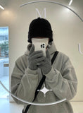 Unisex Alpaca Oversized Knitwear Bucket Hat