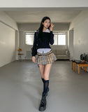 Laurent Check Silt Skirt