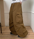 Sumiko Nylon Banding String Cargo Pants