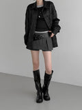Wessel Wrinkle Loose Fit Satin Shirt