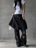 Mawa Damage Black Denim