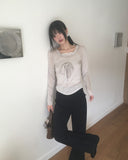 Lido Frill Ribbon Strap T-Shirt