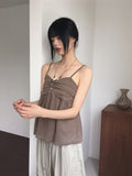 [MADE] Ferran chiffon shirring button sleeveless blouse