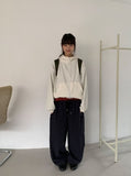 Hibamp Wide Cargo Banding Pants