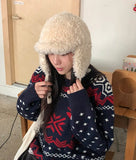 Sobum Reversible Wool Earflap Trooper Hat