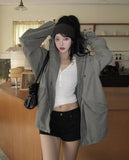 Pint Washed Short Hooded Field Jacket
