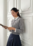 Laty Round Ribbon Cardigan