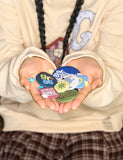 [SET]GRAVER COZY PIN BUTTON BADGE