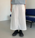 Mintiti slit nylon banding long skirt